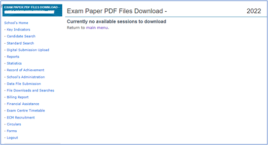 Exam paper PDF file download