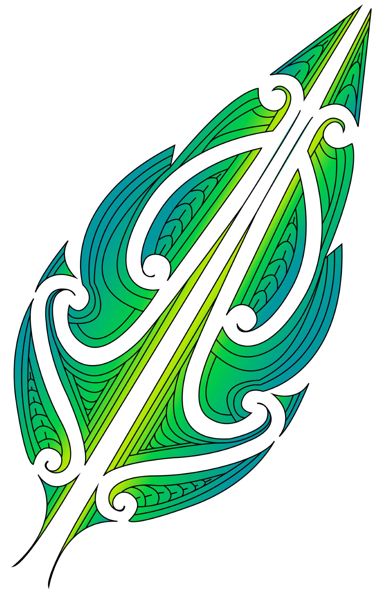 Environment Maori Leaf Straight