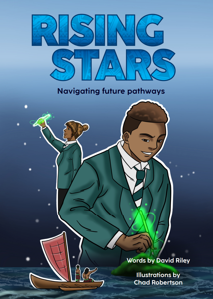 The cover page of the Rising Stars book