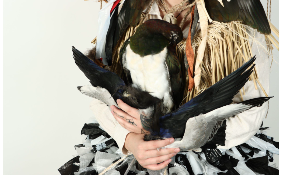 A sculpture involving a bird, part of this year's Top Art tour